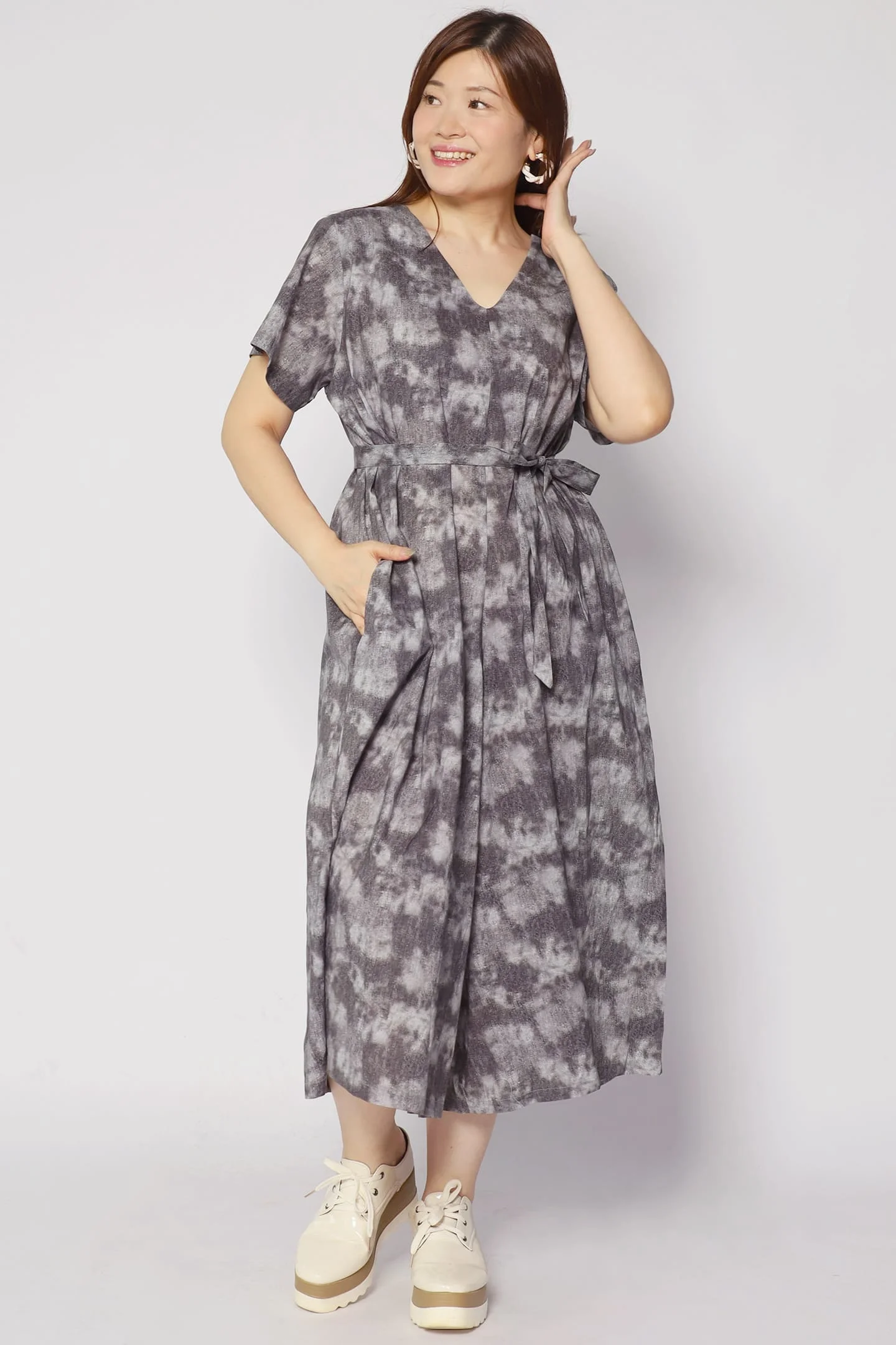 Shirokuro Jumpsuit in Grey Tones