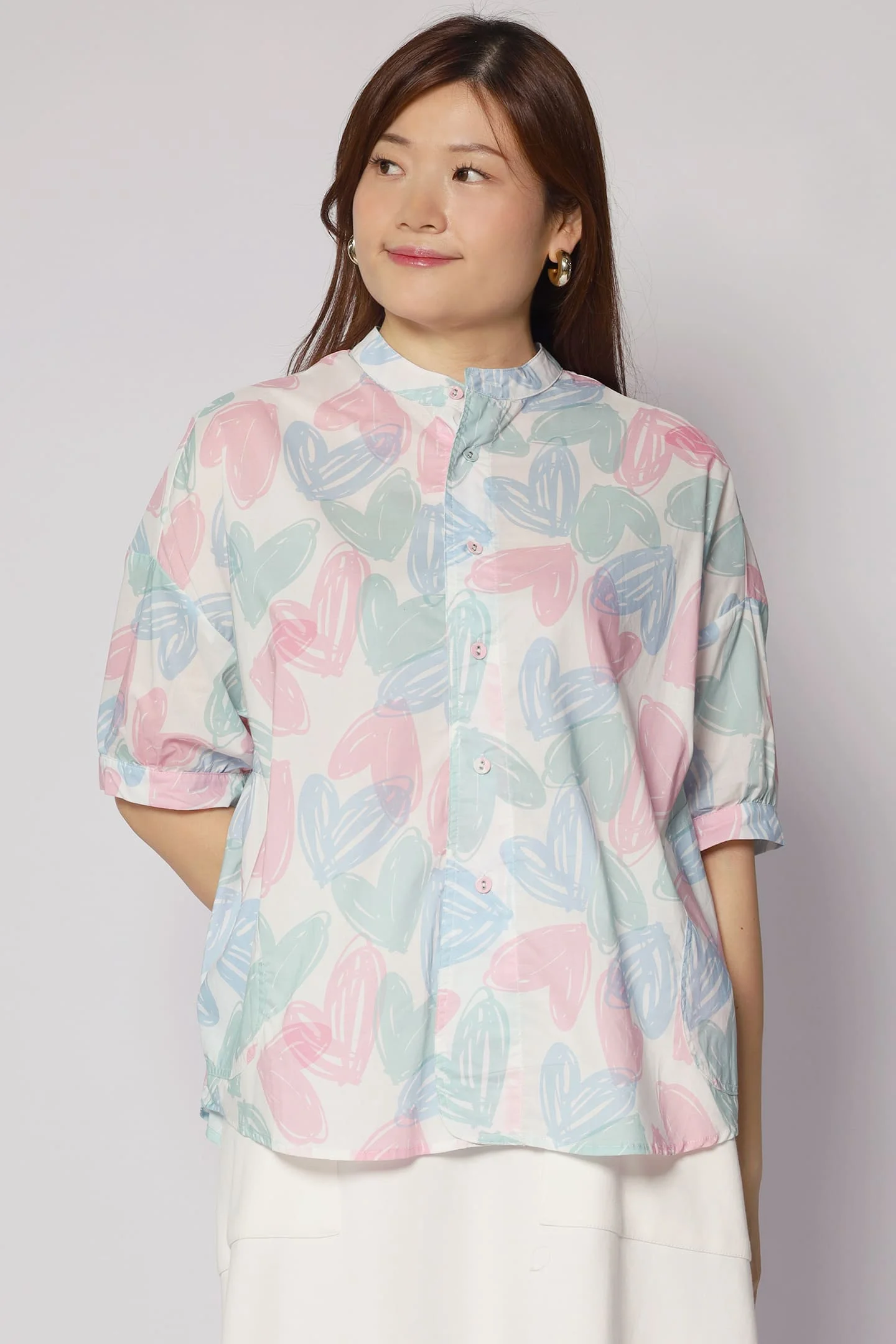 Liam Top in Pastel Hearts