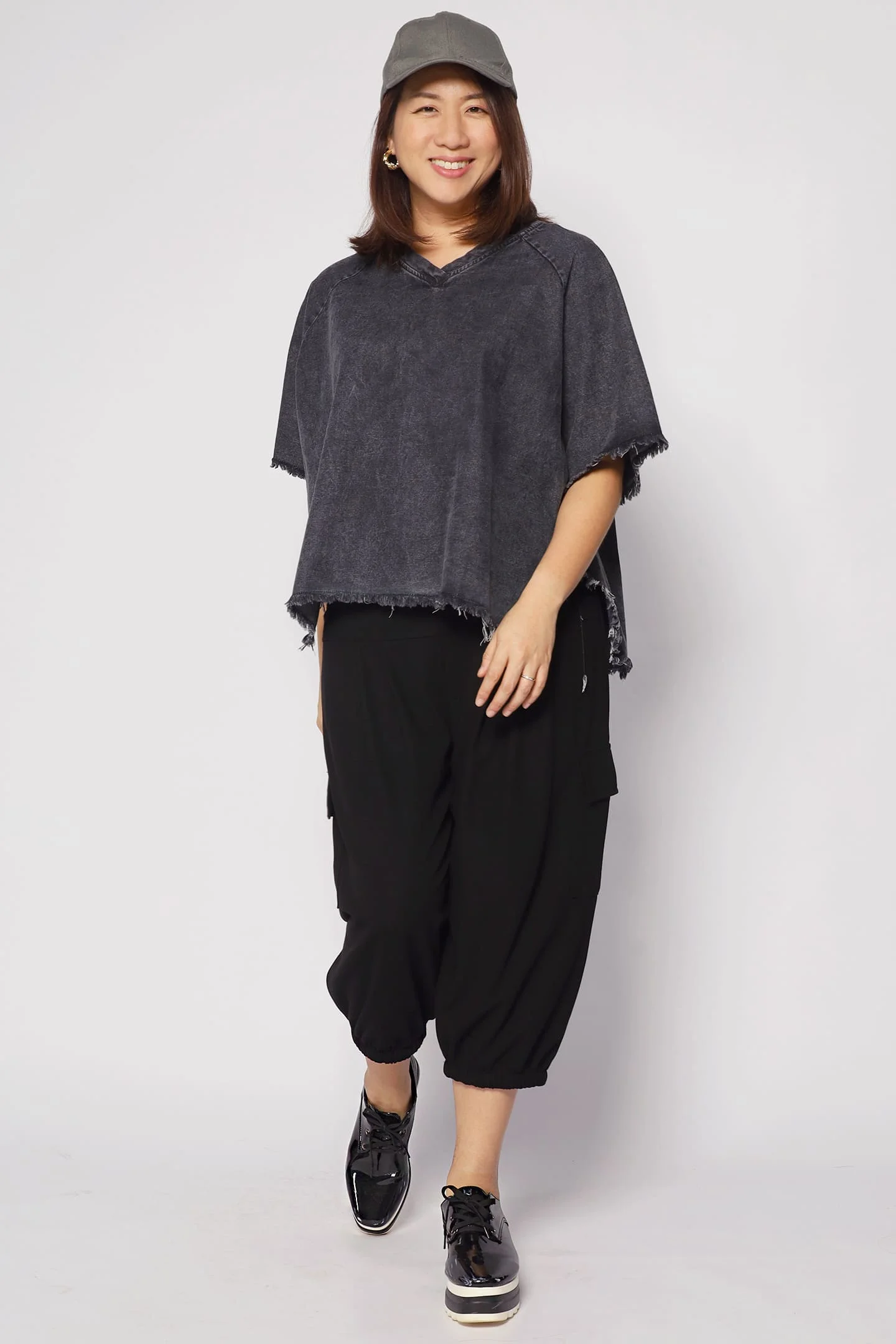 Damian Cargo Pants in Black