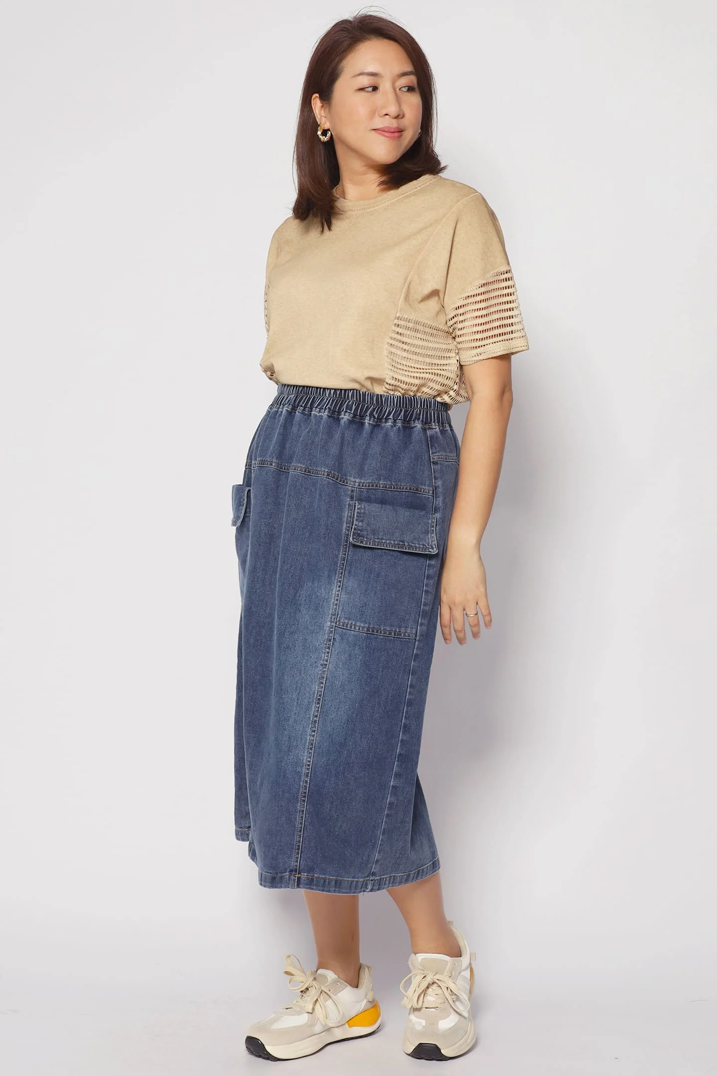 Backorders Quint Pocket Denim Skirt