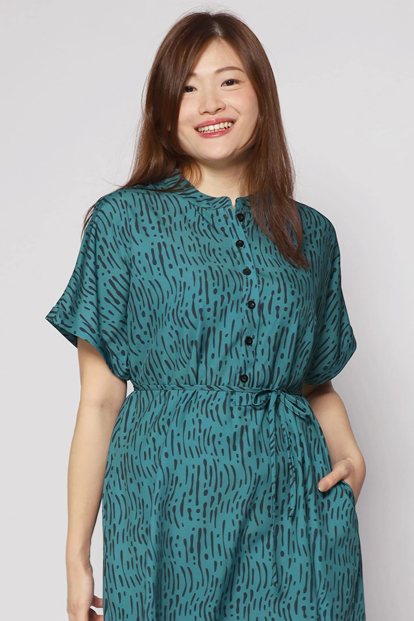 Penn Dress in Green Bonanza