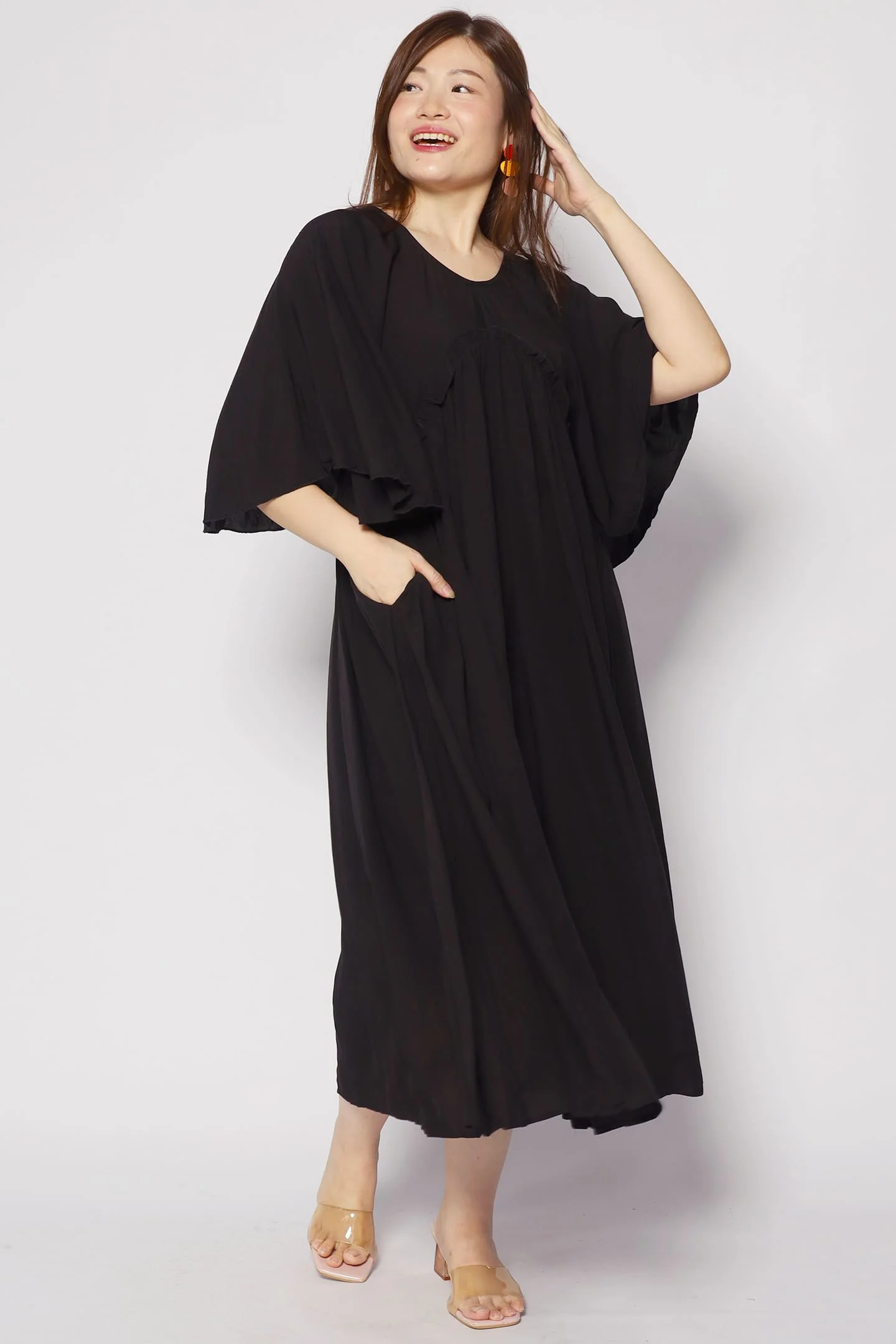 Emerson Flare Dress in Black