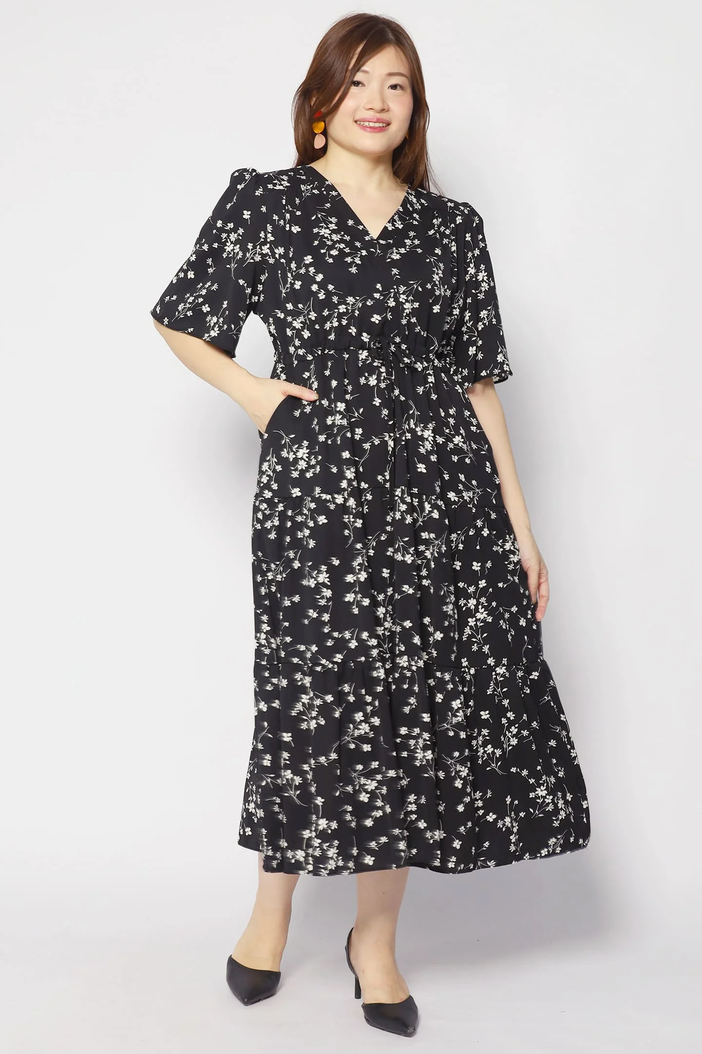 Joalin Dress in Blue Buds