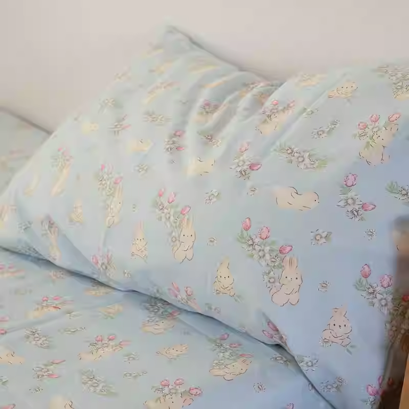 Strawberry Dream Bedding Set &ndash; Soft Cotton Duvet Cover & Pillowcases