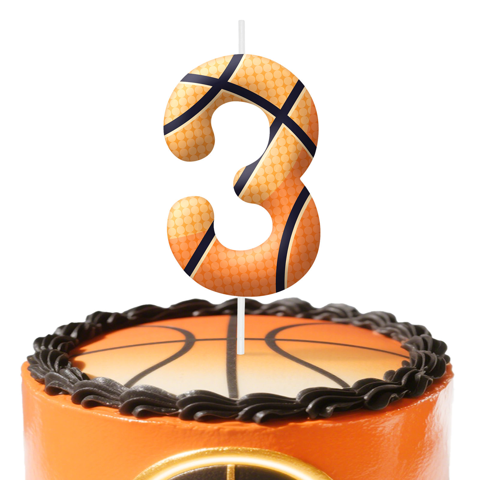 WickAuraMJ Basketball Birthday Number Candles, Sports Theme Cake Topper Party Decorations for Kids Boys Girls Birthday Celebration